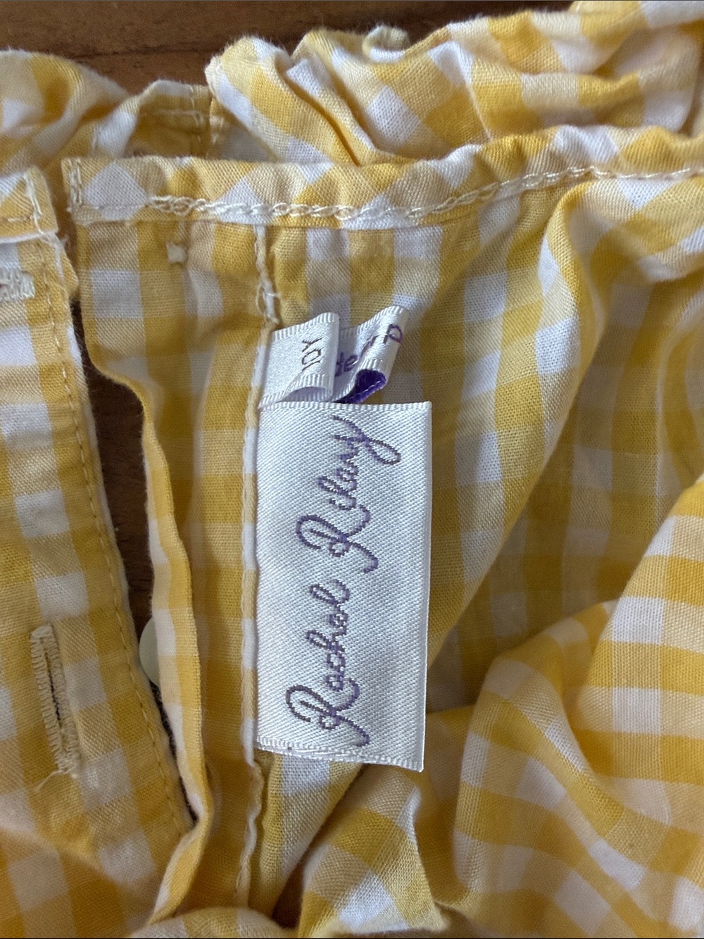 Rachel Riley Yellow Gingham Ruffle Set - Picture 2 of 6